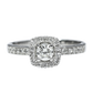 GIA Diamond Engagement Ring - 18kt White Gold