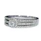 Diamond Engagement Ring - 18kt White Gold