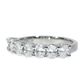 Elegant Oval Diamonds Ring - Platinum