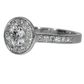 Diamond Engagement Ring - 18kt White Gold