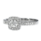 GIA Diamond Engagement Ring - 18kt White Gold