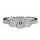 Diamond Engagement Ring - 18kt White Gold