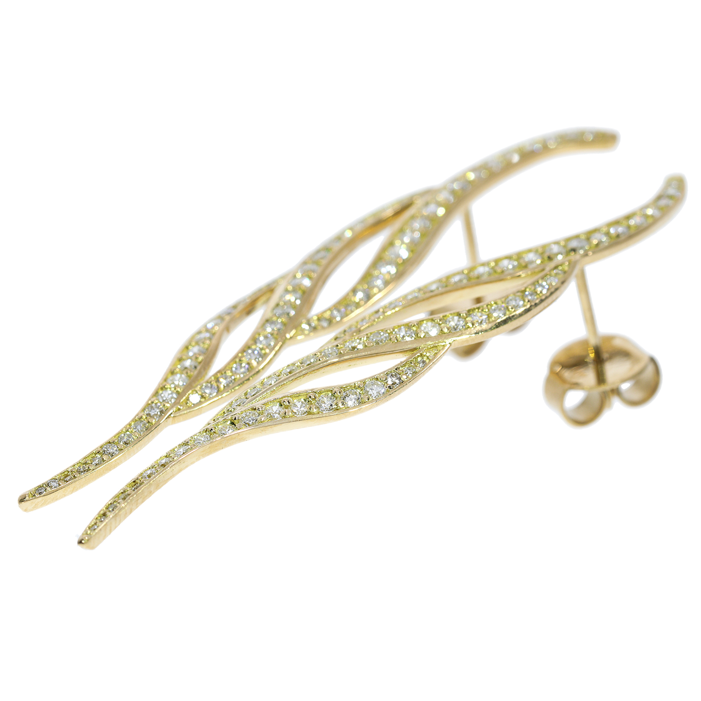 Aros Diamantes - Oro Amarillo 18kt