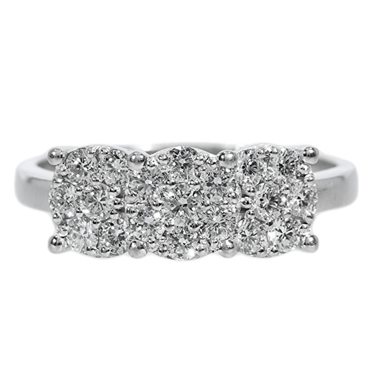Diamond Engagement Ring - 18kt White Gold