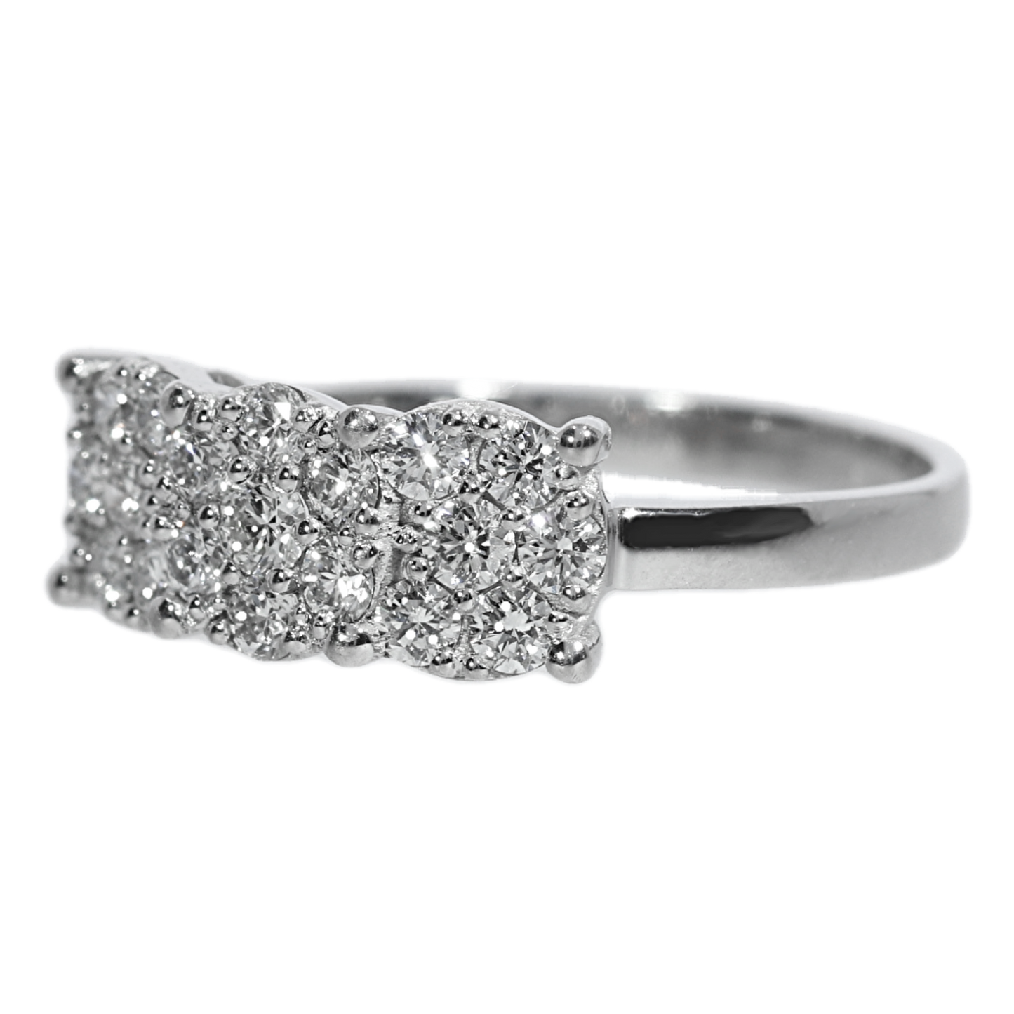 Diamond Engagement Ring - 18kt White Gold