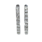 Hoop Diamond Earrings - 18kt White Gold