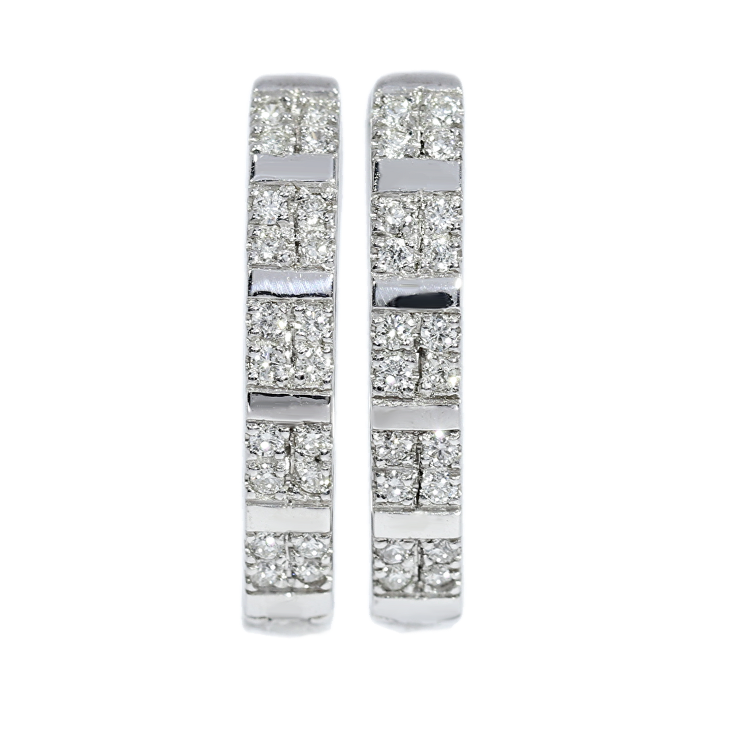 Diamond Earrings - 18kt White Gold