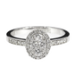Diamond Engagement Ring - 18kt White Gold