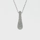 Natural Diamonds Pendant - 14kt White Gold