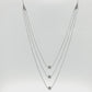 Natural Diamonds Pendant - 14kt White Gold