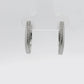 Natural Diamonds Hoop Earrings - 14kt White Gold