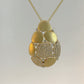 Natural Diamonds Pendant - 14kt Yellow Gold