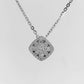 Natural Diamonds Pendants - 18kt White Gold
