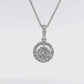 Natural Diamonds Pendant - 18kt White Gold