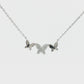 Natural Diamonds Pendant - 14kt White Gold