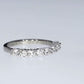 Half-Ribbon Diamond Ring - Platinum