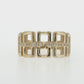 Natural Diamonds Ring - 14kt Yellow Gold
