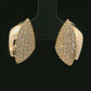 Diamond Earrings - 14k Yellow Gold