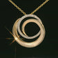 Diamond Spiral Pendant - 14kt Yellow Gold