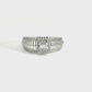 Natural Diamond Ring - 18kt White Gold