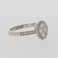 Diamond Engagement Ring - 18kt White Gold