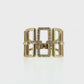 Natural Diamonds Ring - 14kt Yellow Gold