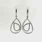 Natural Diamond Earrings - 14kt White Gold