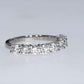 Half-Ribbon Diamond Ring - Platinum