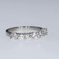 Half-Ribbon Diamond Ring - Platinum