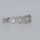 Quintuplet Diamonds Engagement Ring - 18kt White Gold