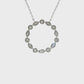 Natural Diamonds Pendant - 14kt White Gold