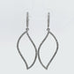 Natural Diamond Earrings - 14kt White Gold