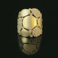 Natural Diamonds Ring - 14kt Yellow Gold