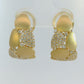 Elegant Gold and Diamond Earrings