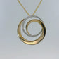 Diamond Spiral Pendant - 14kt Yellow Gold