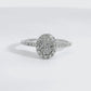 Natural Diamond Ring - 18kt White Gold