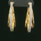 Diamond Hoop Earrings - 18kt Yellow Gold