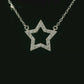 Star Diamond Necklaces - 18kt White Gold