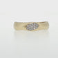 Natural Diamonds Ring - 14kt Yellow Gold
