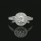 Diamond Engagement Ring - 18kt White Gold
