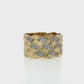Natural Diamonds Ring - 14kt Yellow Gold